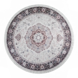 سجادة صالة مطبوع ناعم تصميم شرقي 150×150 سم
