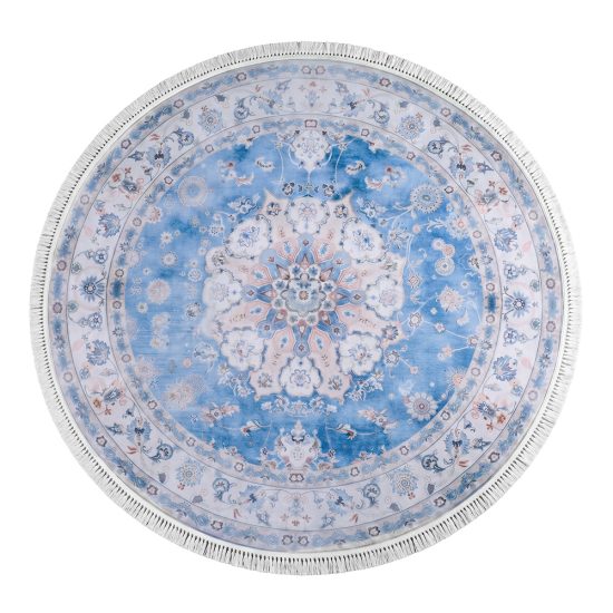 سجادة صالة مطبوعة ناعمة بتصميم شرقي - 150×150 سم