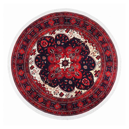 سجادة صالة مطبوعة ناعمة بتصميم شرقي - 150×150 سم