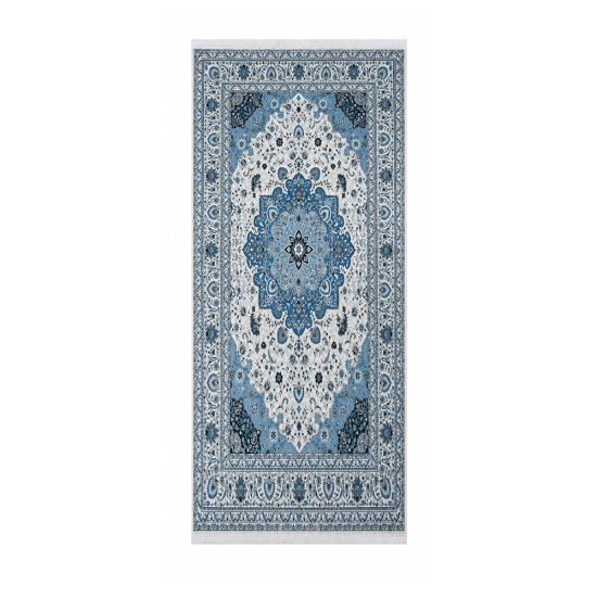 سجادة ممرات مطبوعة ناعمة بتصميم شرقي - 100×300 سم سجادة ممرات مطبوعة ناعمة بتصميم شرقي - 100×300 سم