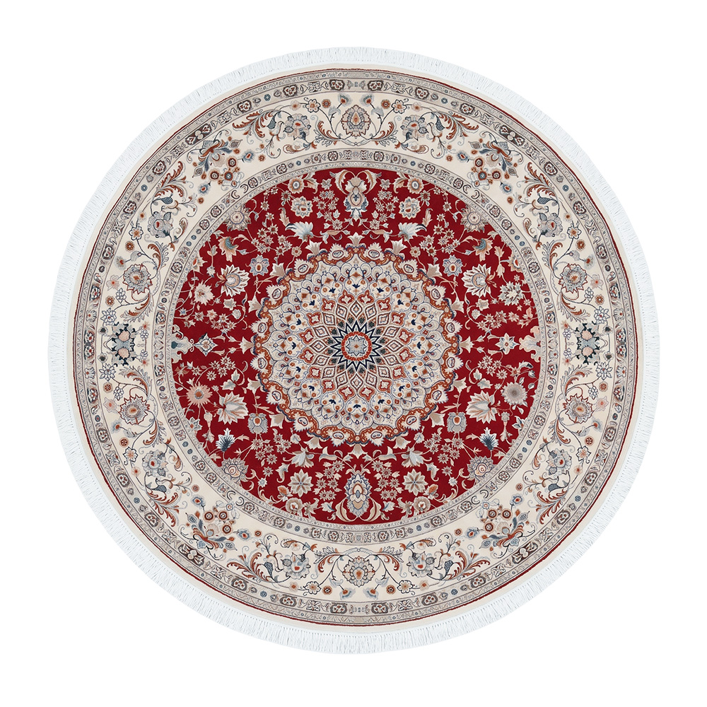 سجادة صالة مطبوعة ناعمة بتصميم شرقي - 150×150 سم سجادة صالة مطبوعة ناعمة بتصميم شرقي - 150×150 سم