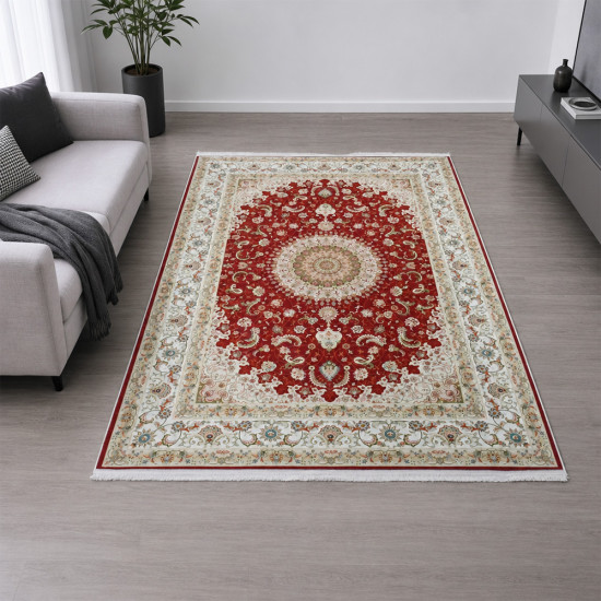 سجادة صالة مطبوعة ناعمة بتصميم شرقي - 200×300 سم