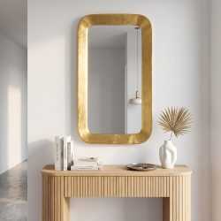 مرآة حائط اطار ذهبي مرآة حائط اطار ذهبي