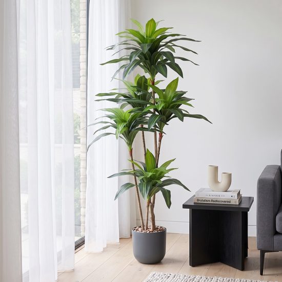 مركن شجر ذرة صناعي ديكور منازل190 سم - رمادي غامق مركن شجر ذرة صناعي ديكور منازل190 سم - رمادي غامق