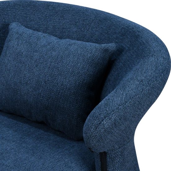 كرسي فاخر تصميم نحتي - ازرق