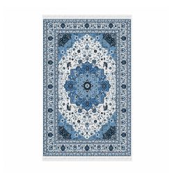سجادة مطبوعة ناعمة بتصميم شرقي - 80×150سم سجادة مطبوعة ناعمة بتصميم شرقي - 80×150سم