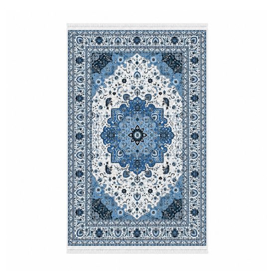 سجادة مطبوعة ناعمة بتصميم شرقي - 80×150سم سجادة مطبوعة ناعمة بتصميم شرقي - 80×150سم