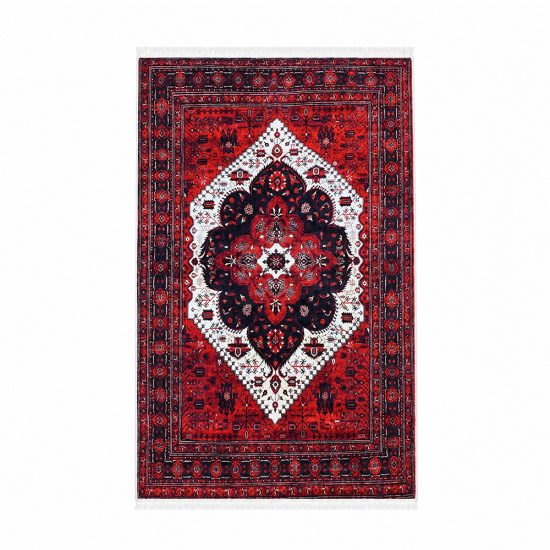 سجادة مطبوعة ناعمة بتصميم شرقي - 80×150سم سجادة مطبوعة ناعمة بتصميم شرقي - 80×150سم