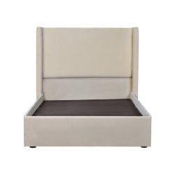 سرير خشبي بتنجيد مخملي عصري 120×200سم سرير خشبي بتنجيد مخملي عصري 120×200سم