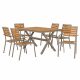 طقم جلسة حديقة خارجية مودرن 7 قطع طقم جلسة حديقة خارجية مودرن 7 قطع