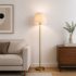 أباجورة أرضية مودرن بقاعدة معدنية ذهبية