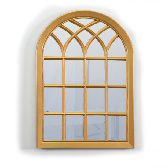 مرآة حائط اطار بلاستيك ذهبي 50×70 سم مرآة حائط اطار بلاستيك ذهبي 50×70 سم