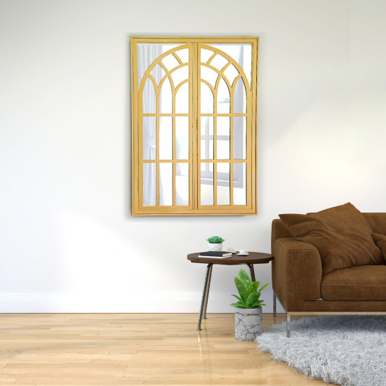 مرآة حائط اطار بلاستيك ذهبي مرآة حائط اطار بلاستيك ذهبي