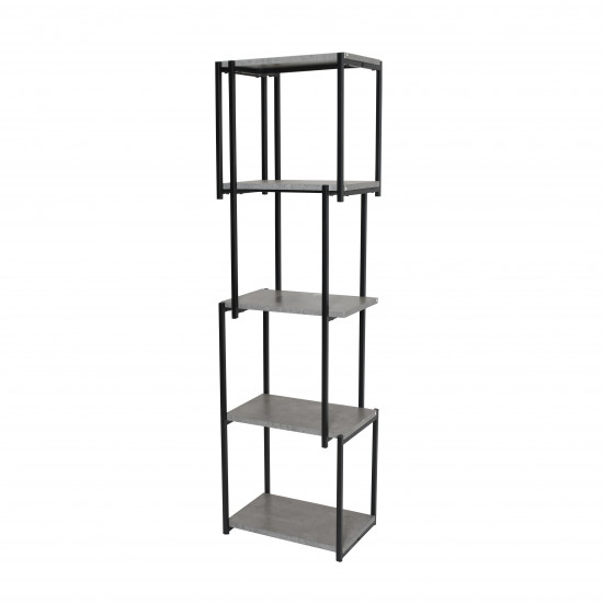 استند رفوف خشب هيكل معدني