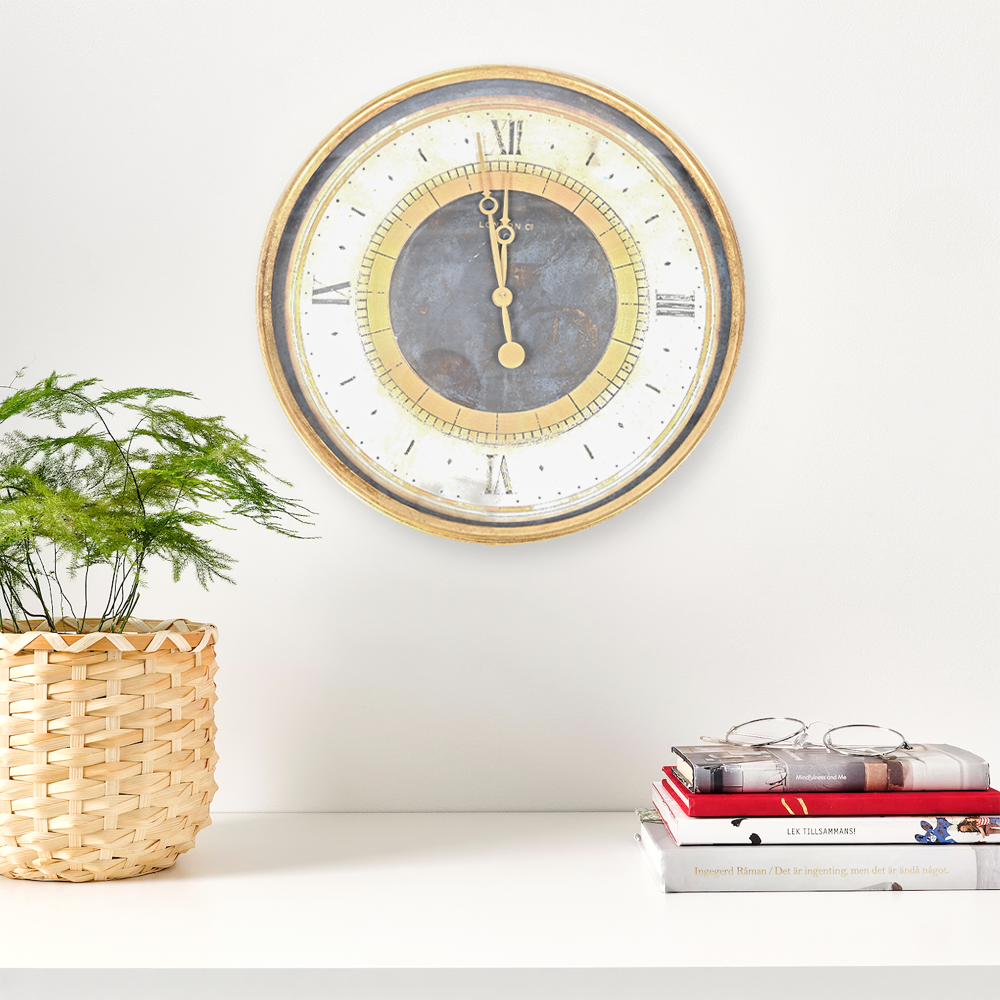 ساعة حائط معدنية 60 سم ساعة حائط معدنية 60 سم