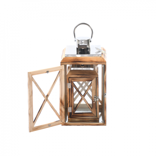 طقم فوانيس عمودي خشب طقم فوانيس عمودي خشب