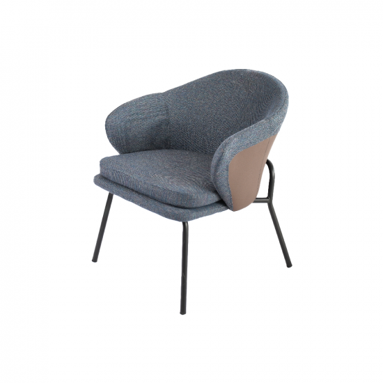 كرسي قماش مودرن ازرق غامق كرسي قماش مودرن ازرق غامق