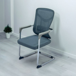 كرسي مكتب ثابت رمادي