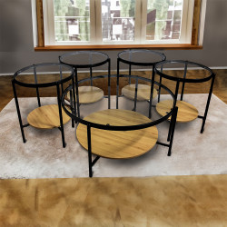 طقم طاولات خدمة 5 قطع