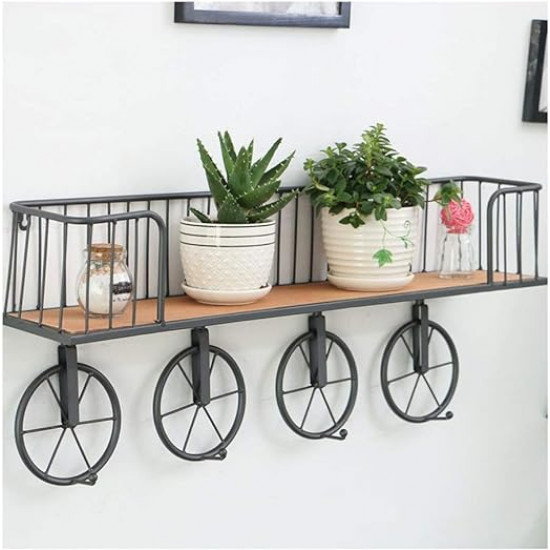 رف علاقي ديكور عجلة