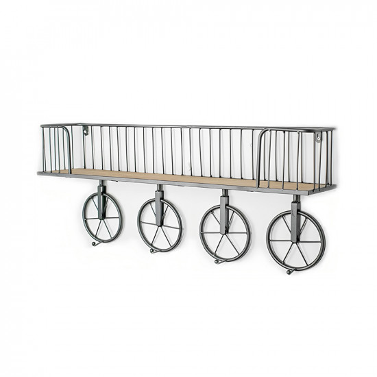 رف علاقي ديكور عجلة