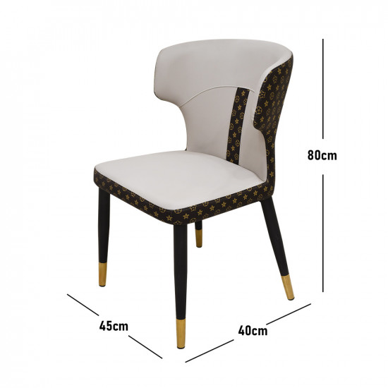 كرسي مفرد جانبي رمادي فاتح كرسي مفرد جانبي رمادي فاتح