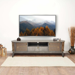 وحدة تلفزيون من الخشب 165سم وحدة تلفزيون من الخشب 165سم