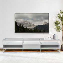 وحدة تلفزيون من الخشب و الزجاج 180سم وحدة تلفزيون من الخشب و الزجاج 180سم