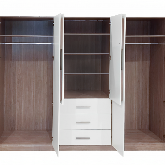 دولاب ملابس تركي 6 باب خشب