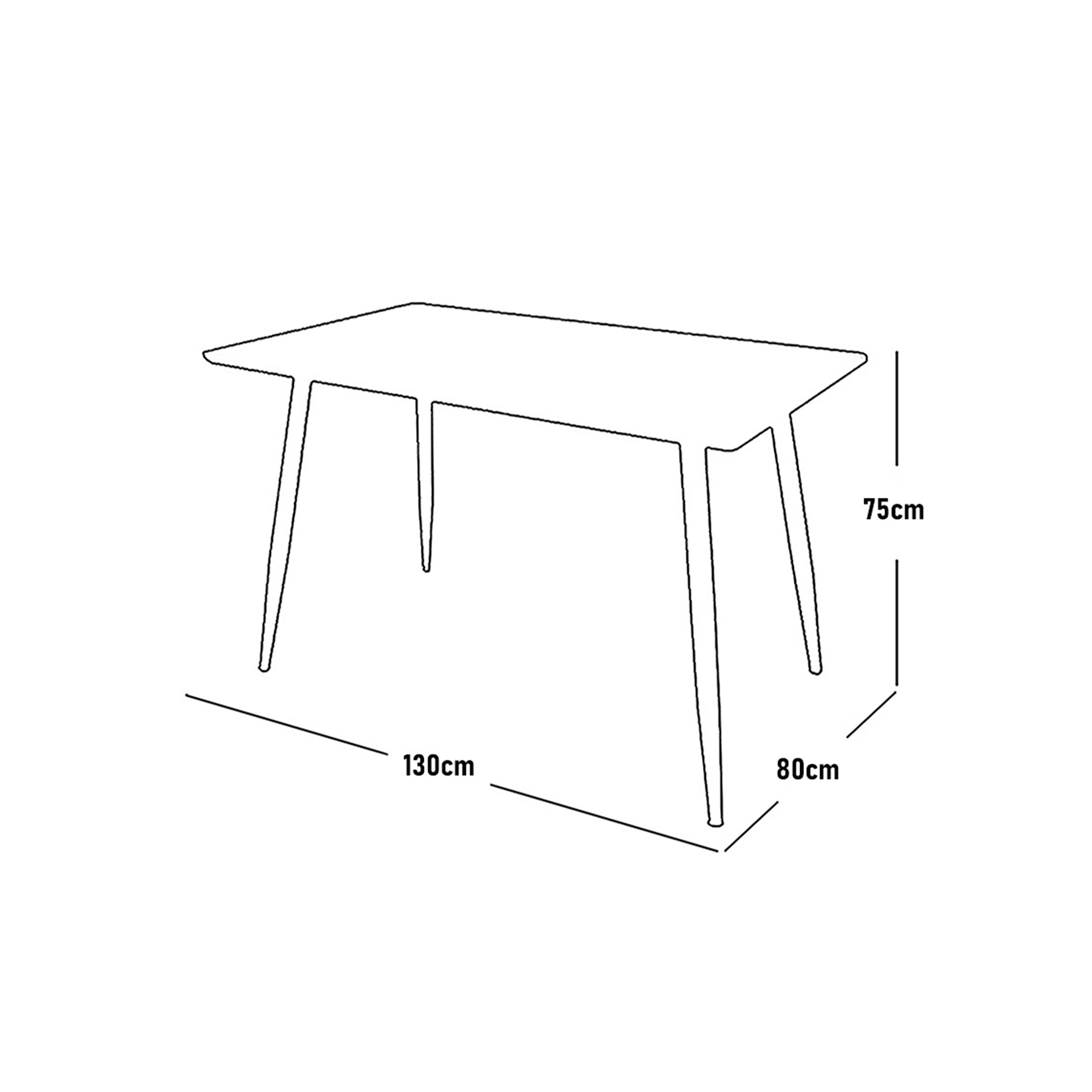 طاولة طعام رخام صناعي مع ارجل معدنية