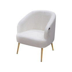 كرسي جانبي فرو أبيض كرسي جانبي فرو أبيض