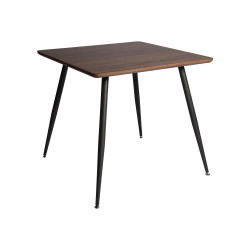طاولة طعام مفردة من الخشب والمعدن 80X80 سم