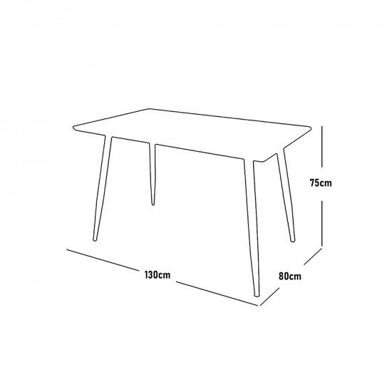 طاولة طعام خشب وارجل معدنية 4 كراسي طاولة طعام خشب وارجل معدنية 4 كراسي