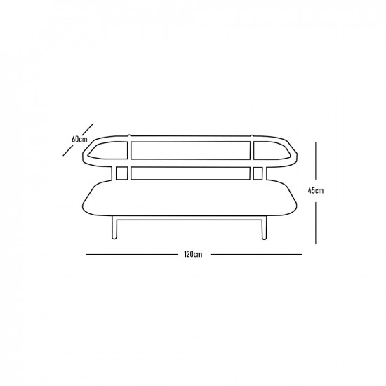 طقم طاولات خدمة 5 قطع من الزجاج والخشب والمعدن 45*55 سم طقم طاولات خدمة 5 قطع من الزجاج والخشب والمعدن 45*55 سم