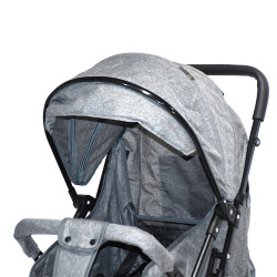 عربة أطفال رمادي