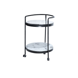 طاولة خدمة مفردة معدن / زجاج / سيراميك طاولة خدمة مفردة معدن / زجاج / سيراميك