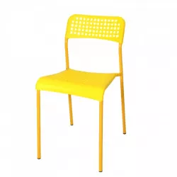 كرسي مفرد بلاستيك مع أرجل معدن كرسي مفرد بلاستيك مع أرجل معدن