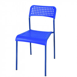 كرسي مفرد بلاستيك مع أرجل معدن كرسي مفرد بلاستيك مع أرجل معدن