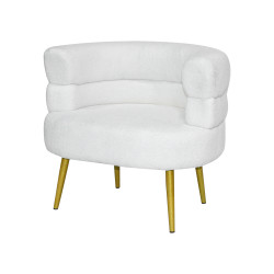 كرسي جانبيي أبيض فرو كرسي جانبيي أبيض فرو