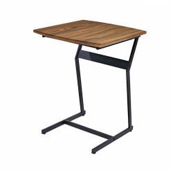 طاولة خدمة مفردة بقواعد معدنية