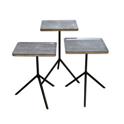 طقم طاولات خدمة 3 قطع 60 سم