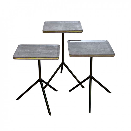 طقم طاولات خدمة 3 قطع 60 سم طقم طاولات خدمة 3 قطع 60 سم