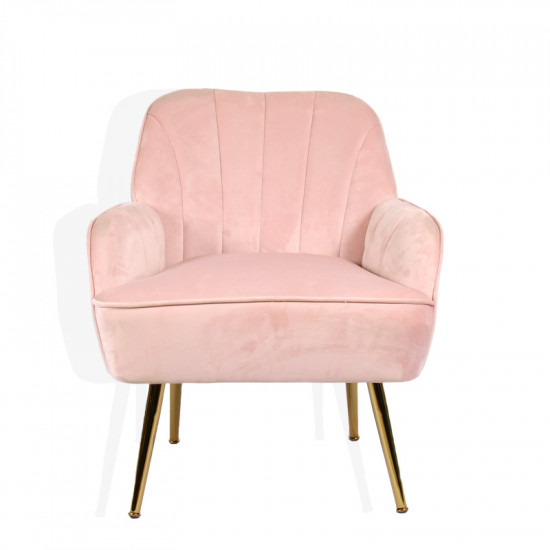 كرسي راحتي مخمل وردي كرسي راحتي مخمل وردي