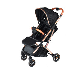 عربة أطفال أسود