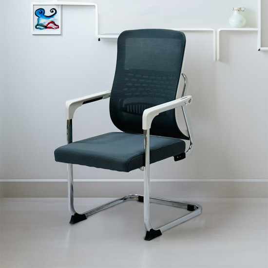 كرسي مكتب ثابت رمادي غامق كرسي مكتب ثابت رمادي غامق