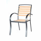 كرسي خارجي مفرد من البلاستيك والمعدن كرسي خارجي مفرد من البلاستيك والمعدن