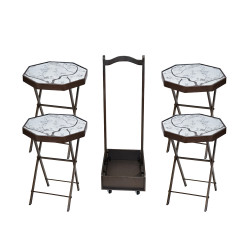 طقم طاولات خدمة 4 قطع