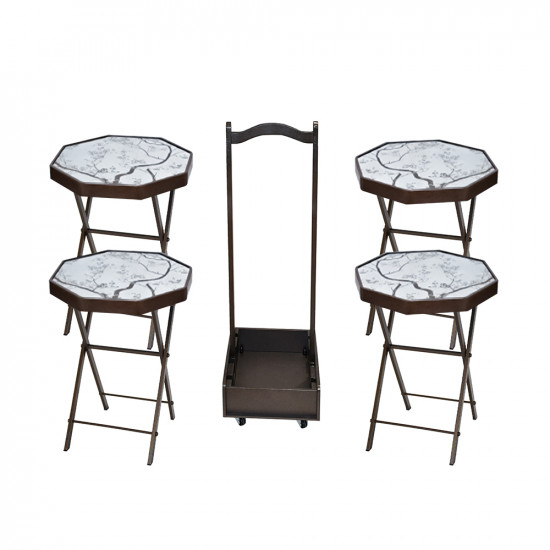 طقم طاولات خدمة 4 قطع