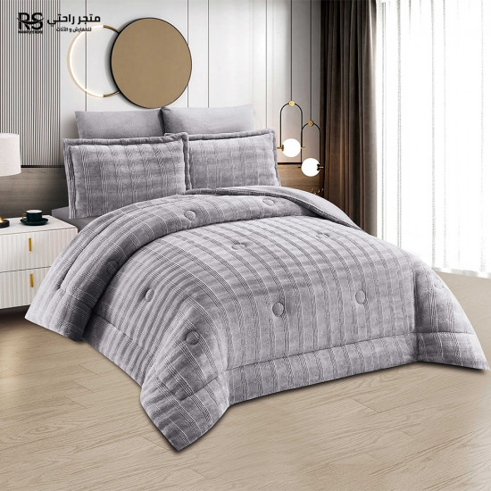 مفرش شتوي مخمل 4 قطع نفر مفرش شتوي مخمل 4 قطع نفر