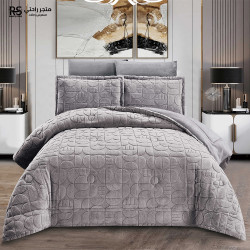 مفرش شتوي مخمل 4 قطع نفر مفرش شتوي مخمل 4 قطع نفر